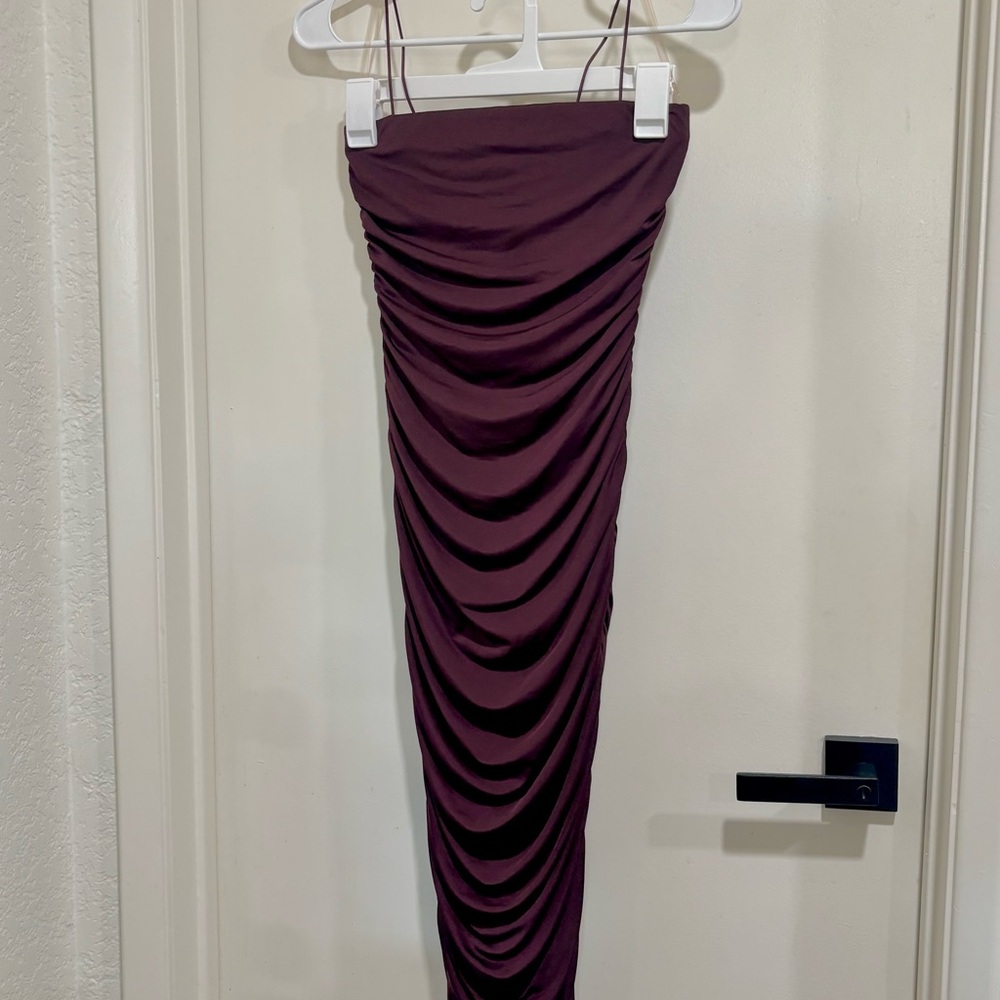 Elegant Ruched Bodycon Dress